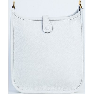 Hermès Evelyne Mini II TPM 16 New White Clemence GHW