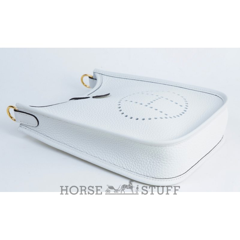 Hermès Evelyne Mini II TPM 16 New White Clemence GHW
