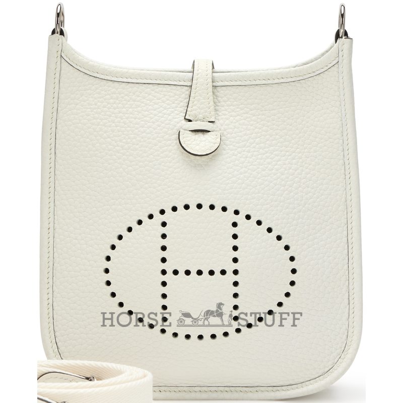 Hermès Evelyne Mini II TPM 16 New White Clemence PHW