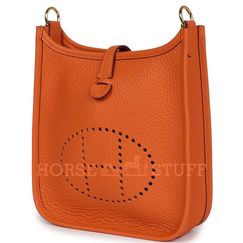 Hermès Evelyne Mini II TPM 16 Orange Clemence GHW