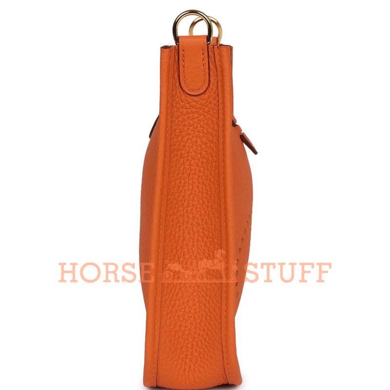 Hermès Evelyne Mini II TPM 16 Orange Clemence GHW