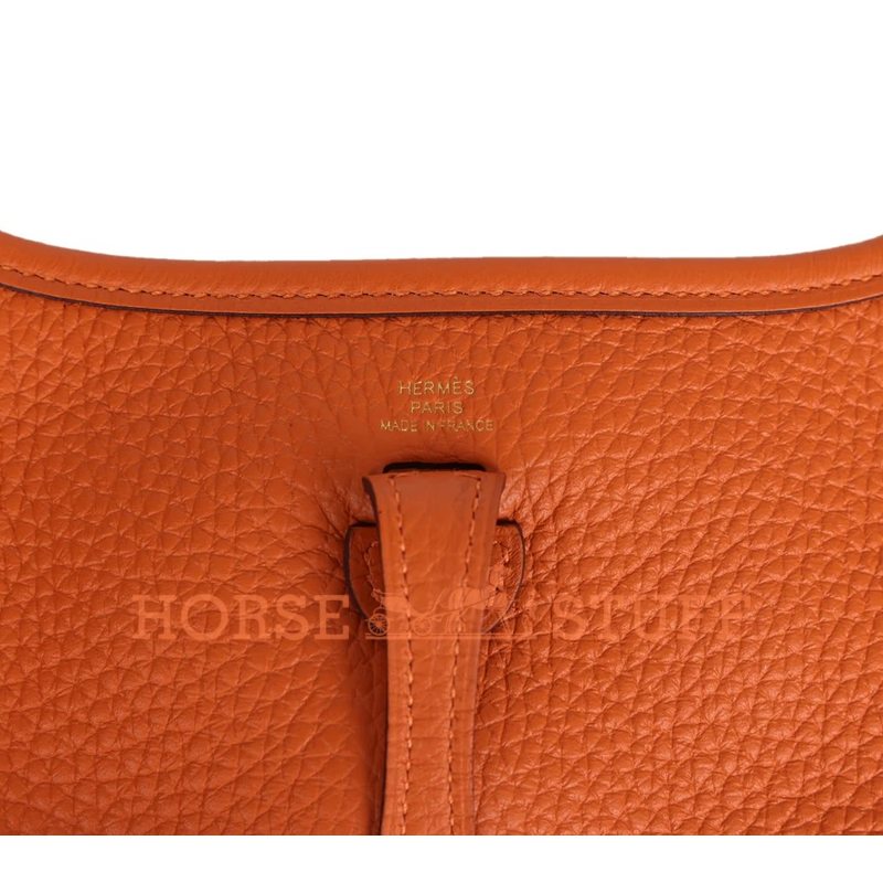 Hermès Evelyne Mini II TPM 16 Orange Clemence GHW