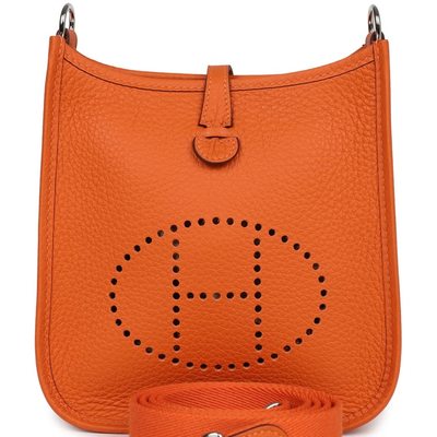 Hermès Evelyne Mini II TPM 16 Orange Clemence PHW