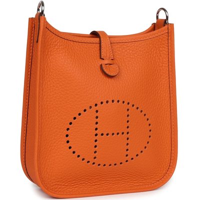 Hermès Evelyne Mini II TPM 16 Orange Clemence PHW