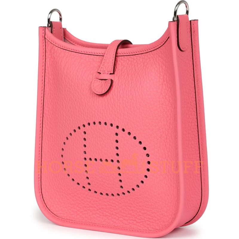 Hermès Evelyne Mini II TPM 16 Rose Azalee Clemence PHW