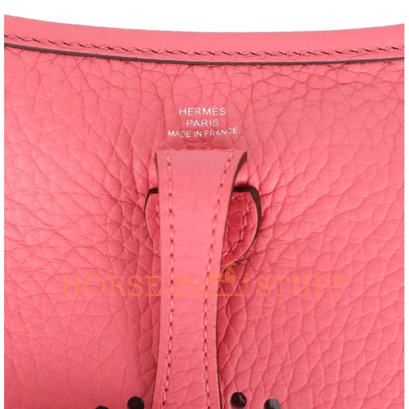 Hermès Evelyne Mini II TPM 16 Rose Azalee Clemence PHW