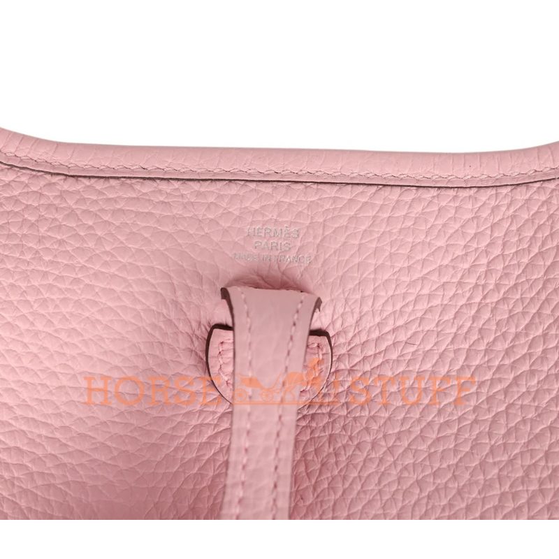 Hermès Evelyne Mini II TPM 16 Rose Sakura Clemence PHW