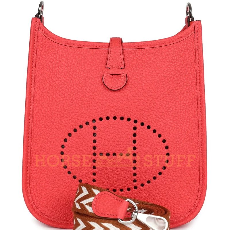 Hermès Evelyne Mini II TPM 16 Rose Texas Clemence PHW