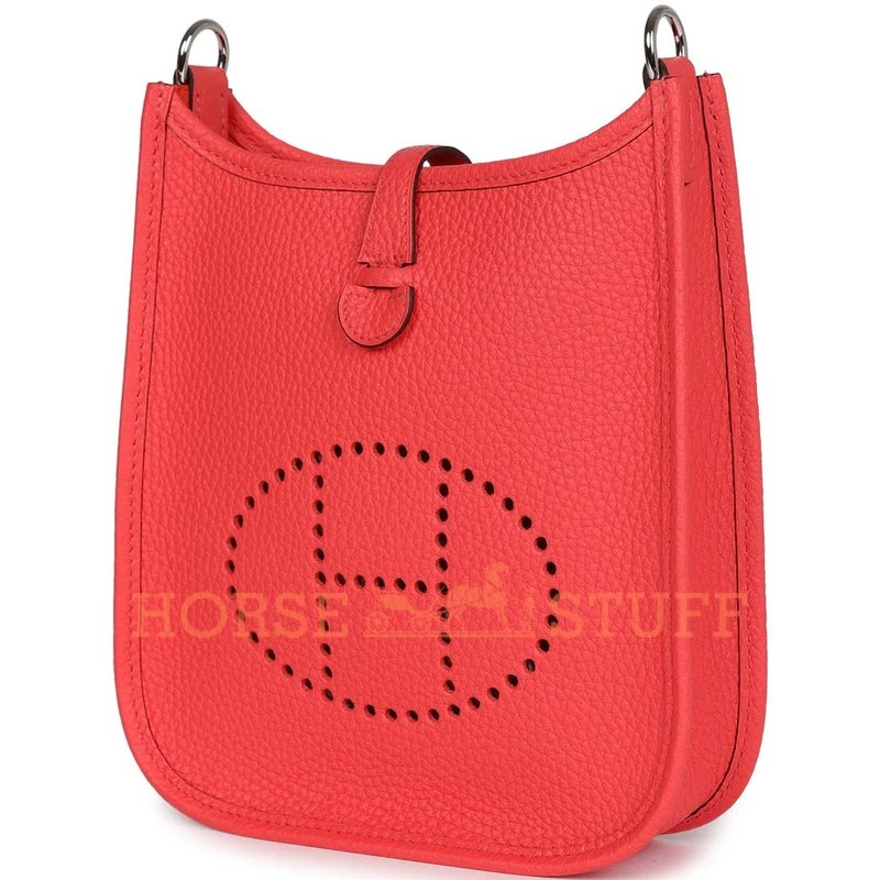 Hermès Evelyne Mini II TPM 16 Rose Texas Clemence PHW