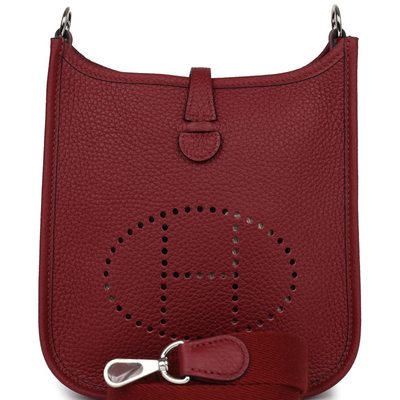 Hermès Evelyne Mini II TPM 16 Rouge H Clemence PHW