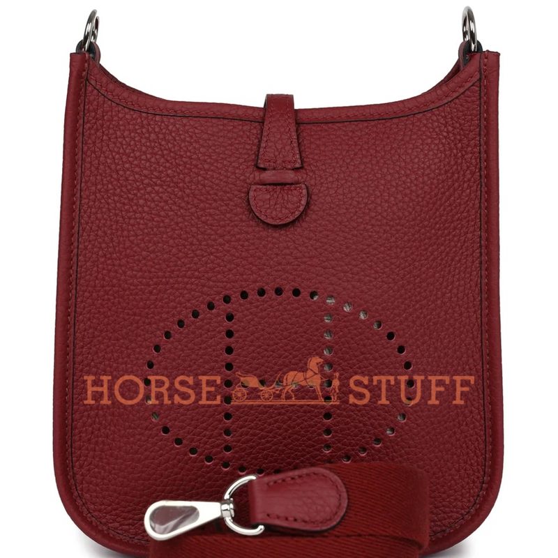 Hermès Evelyne Mini II TPM 16 Rouge H Clemence PHW