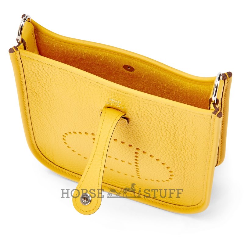 Hermès Evelyne Mini II TPM 16 Sun Clemence PHW