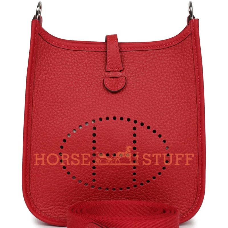 Hermès Evelyne Mini II TPM 16 Vermillion Clemence PHW