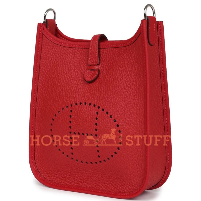 Hermès Evelyne Mini II TPM 16 Vermillion Clemence PHW