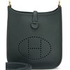 Hermès Evelyne Mini II TPM 16 Vert Fonce Clemence GHW