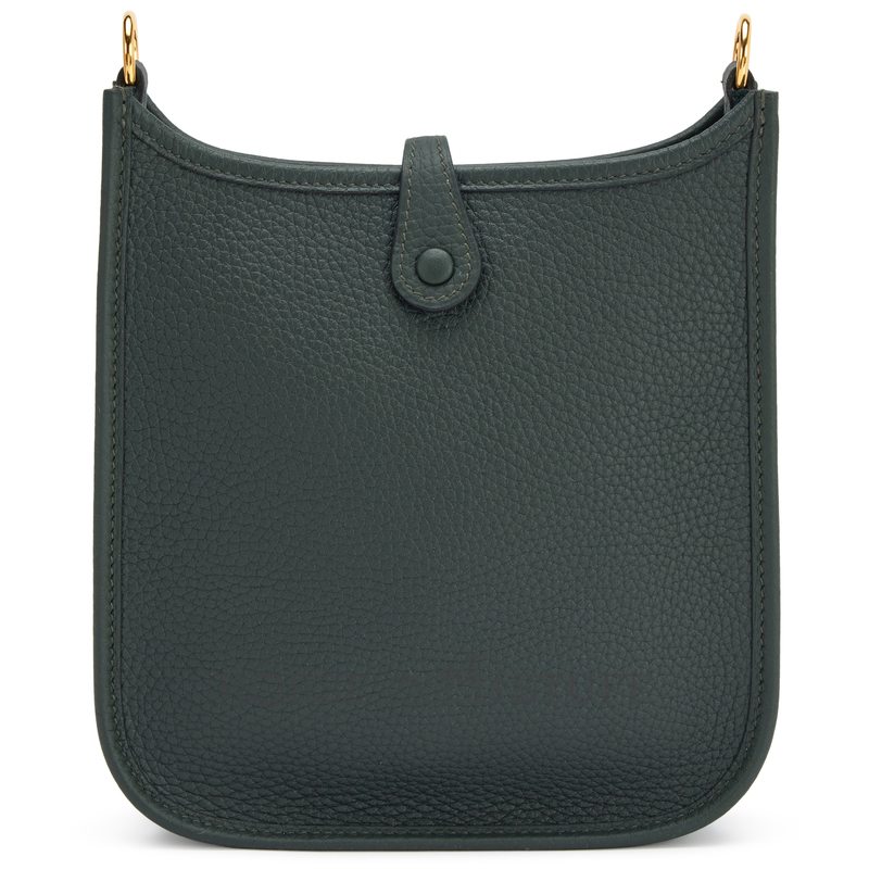 Hermès Evelyne Mini II TPM 16 Vert Fonce Clemence GHW