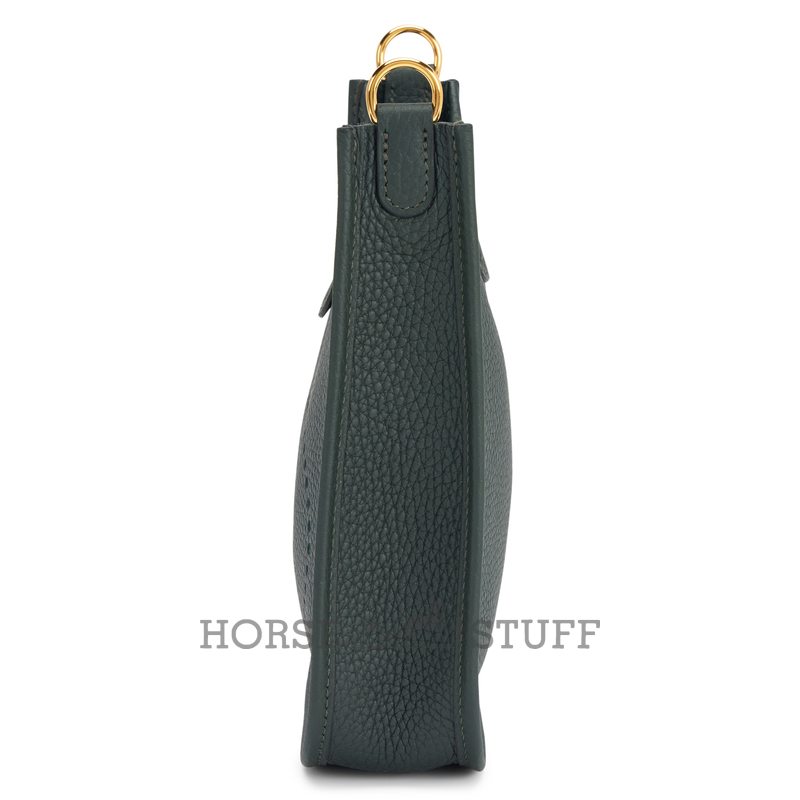 Hermès Evelyne Mini II TPM 16 Vert Fonce Clemence GHW