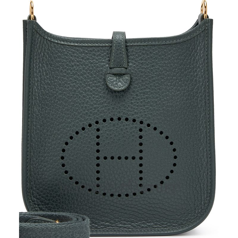 Hermès Evelyne Mini II TPM 16 Vert Mangrove Clemence GHW