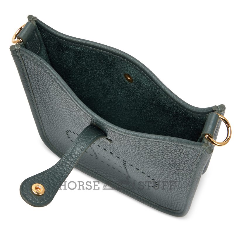 Hermès Evelyne Mini II TPM 16 Vert Mangrove Clemence GHW