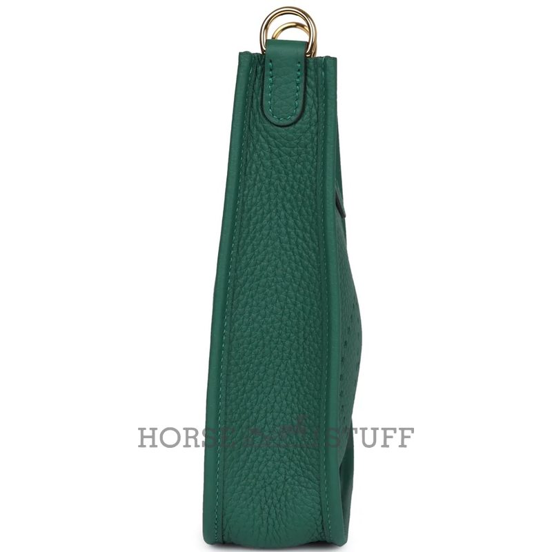 Hermès Evelyne Mini II TPM 16 Vert Moyen Clemence GHW
