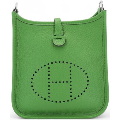 Hermès Evelyne Mini II TPM 16 Vert Yucca Clemence PHW