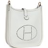 Hermès Evelyne Mini II TPM 16 White Clemence GHW