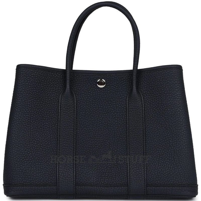 Hermès Garden Party 30 Blue Nuit Negonda PHW