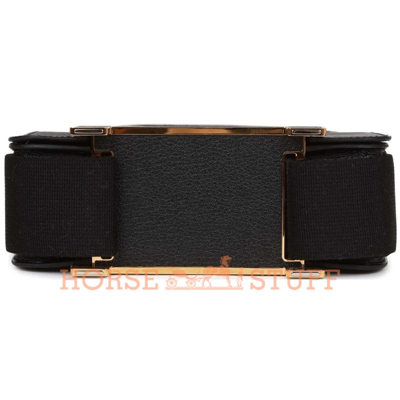 Hermès Geta Black Chèvre Mysore GHW