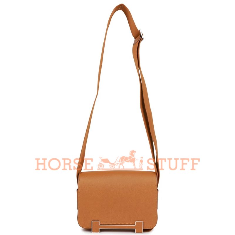 Hermès Geta Caramel Chèvre Mysore PHW