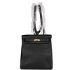 Hermes Kelly Ado II Backpack Black Clemence GHW