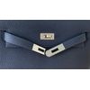 Hermes Kelly Ado II Backpack Blue Nuit Clemence PHW