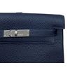 Hermes Kelly Ado II Backpack Blue Nuit Clemence PHW