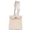 Hermes Kelly Ado II Backpack Craie Clemence GHW