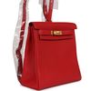 Hermes Kelly Ado II Backpack Rouge Casaque Clemence GHW