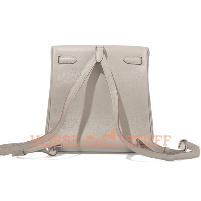 Hermes Kelly Ado II Backpack Gris Perle Evercolor PHW