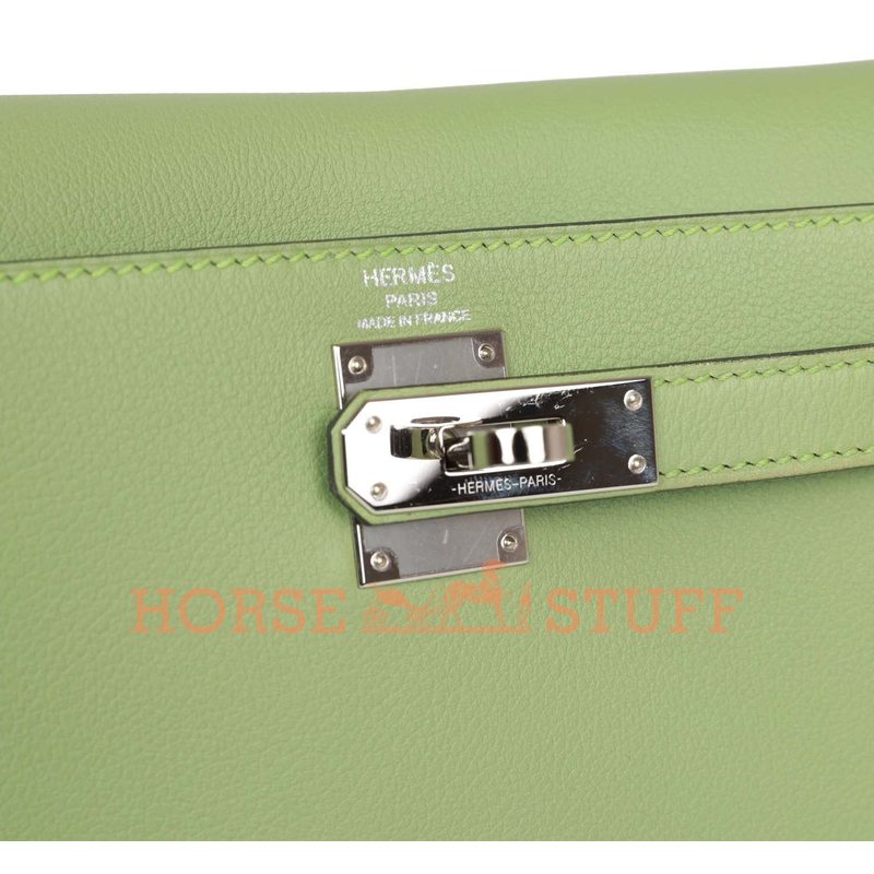 Hermes Kelly Ado II Backpack Vert Criquet Evercolor PHW