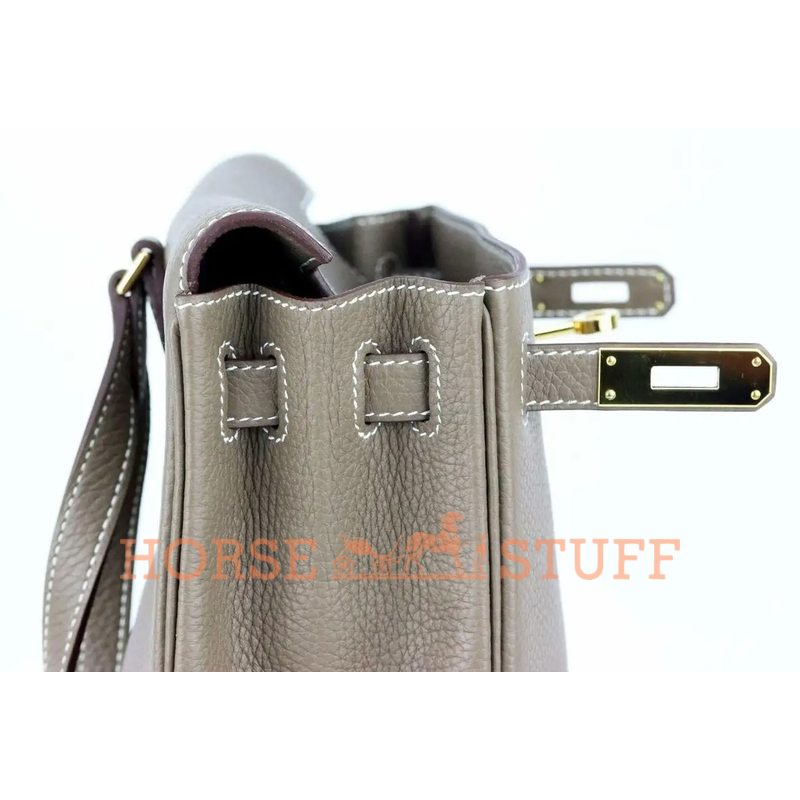 Hermes Kelly Ado II Backpack Etoupe Togo GHW