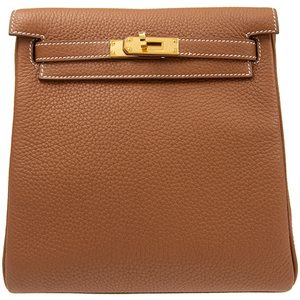 Hermes Kelly Ado II Backpack Gold Togo GHW