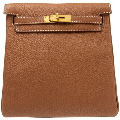 Hermes Kelly Ado II Backpack Gold Togo GHW