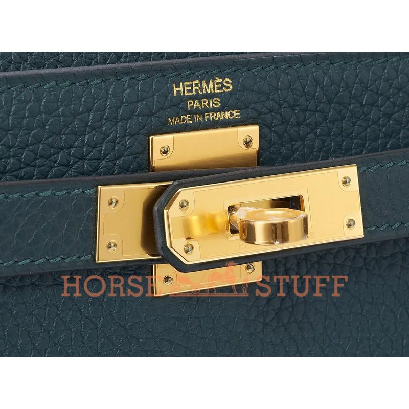 Hermes Kelly Ado II Backpack Vert Cypress Togo GHW