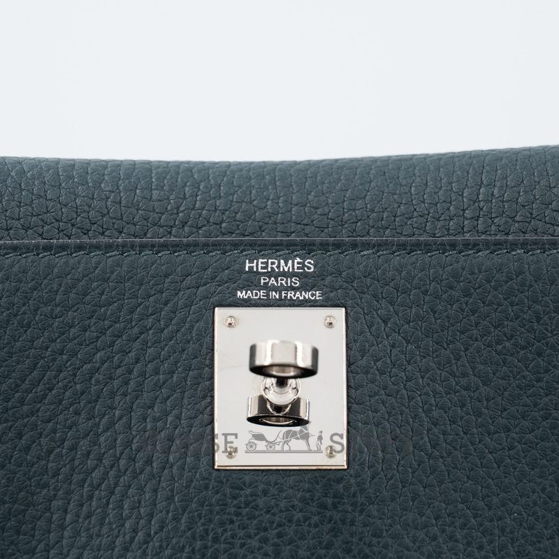 Hermes Kelly Ado II Backpack Vert Cypress Togo PHW