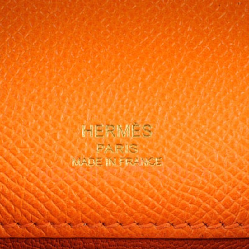 Hermès Kelly Cut Clutch Feu Epsom GHW