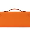 Hermès Kelly Cut Clutch Feu Epsom GHW