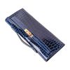 Hermès Kelly Cut Clutch Blue Sapphire Lisse Crocodile Niloticus GHW