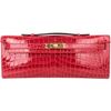 Hermès Kelly Cut Clutch Braise Lisse Crocodile Niloticus GHW