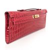 Hermès Kelly Cut Clutch Braise Lisse Crocodile Niloticus GHW