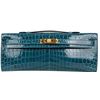 Hermès Kelly Cut Clutch Colvert Lisse Crocodile Niloticus GHW