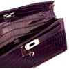 Hermès Kelly Cut Clutch Prune Lisse Crocodile Niloticus PHW