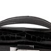 Hermès Kelly Cut Clutch Black Lisse Crocodile Porosus White 18K Gold, Diamonds