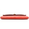 Hermès Kelly Cut Clutch Orange Lisse Crocodile Porosus GHW